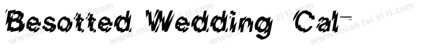 Besotted Wedding Cal字体转换